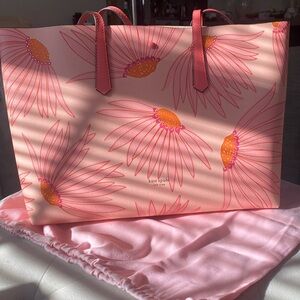 KATE SPADE PINK FLOWER TOTE